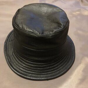 Danier Black Leather Unisex Hat